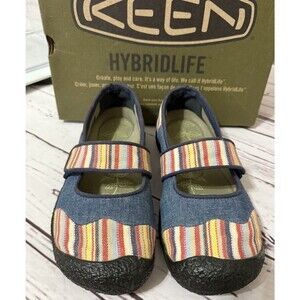 Keen Shoes Women’s Harvest Striped Canvas Mary Jane Size 7